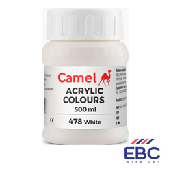 CAMEL Acrylic Colour Multi-Surface - 478 White 500ml